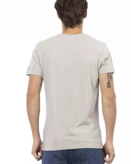 Trussardi Action Gray Cotton Men T-Shirt