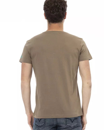 Trussardi Action Brown Cotton Men's T-Shirt
