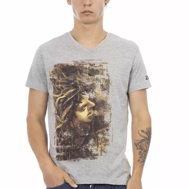 Trussardi Action Gray Cotton Men's T-Shirt