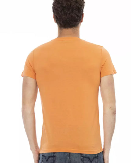 Trussardi Action Orange Cotton Men's T-Shirt