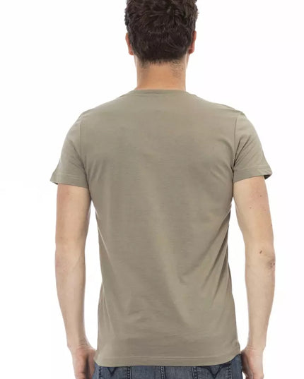 Trussardi Action Brown Cotton Men T-Shirt
