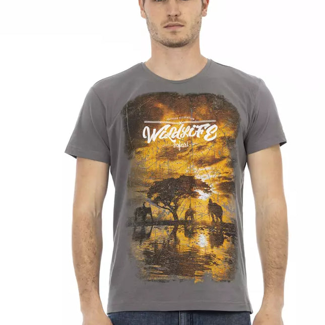 Trussardi Action Gray Cotton Men's T-Shirt