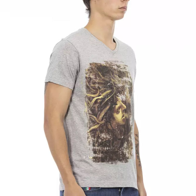 Trussardi Action Gray Cotton Men's T-Shirt