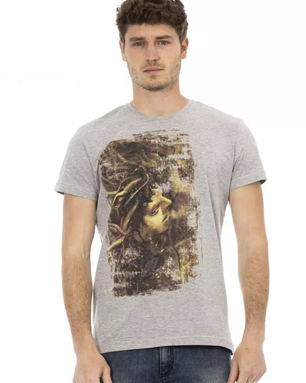 Trussardi Action Gray Cotton Men's T-Shirt