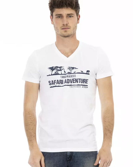 Trussardi Action White Cotton Men's T-Shirt