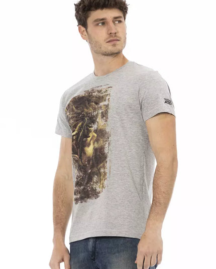Trussardi Action Gray Cotton Men's T-Shirt