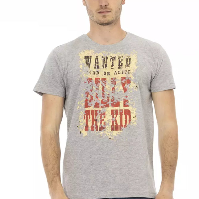 Trussardi Action Gray Cotton Men's T-Shirt