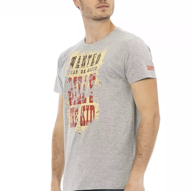 Trussardi Action Gray Cotton Men's T-Shirt