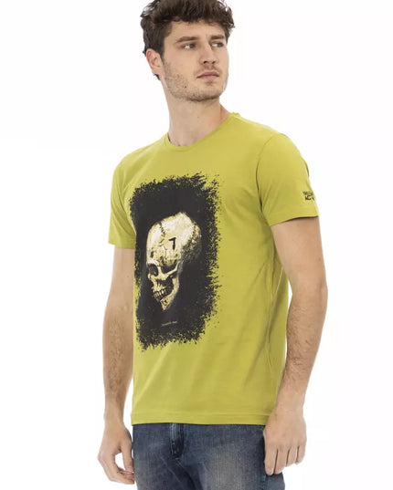 Trussardi Action Green Cotton Men T-Shirt