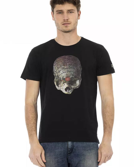 Trussardi Action Black Cotton Men T-Shirt