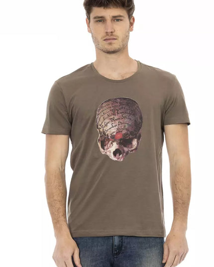 Trussardi Action Brown Cotton Men's T-Shirt