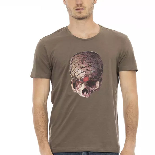 Trussardi Action Brown Cotton Men's T-Shirt