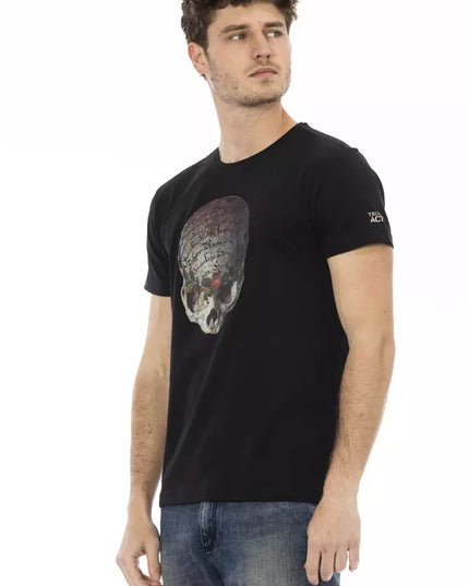 Trussardi Action Black Cotton Men T-Shirt