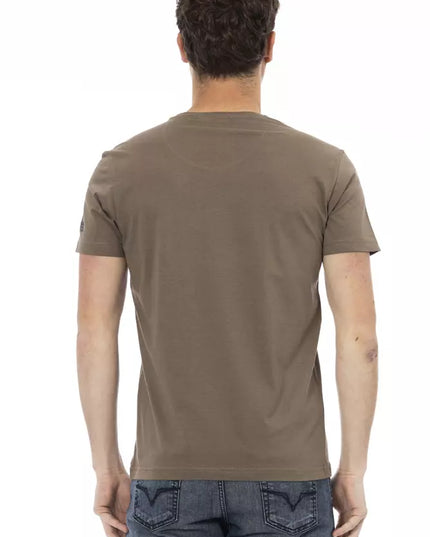 Trussardi Action Brown Cotton Men's T-Shirt