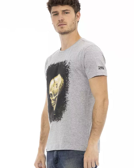 Trussardi Action Gray Cotton Men's T-Shirt