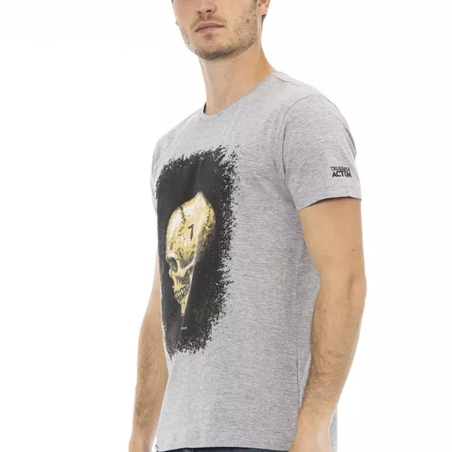 Trussardi Action Gray Cotton Men's T-Shirt