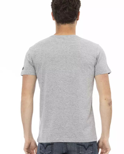Trussardi Action Gray Cotton Men's T-Shirt