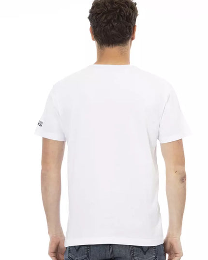 Trussardi Action White Cotton Men T-Shirt