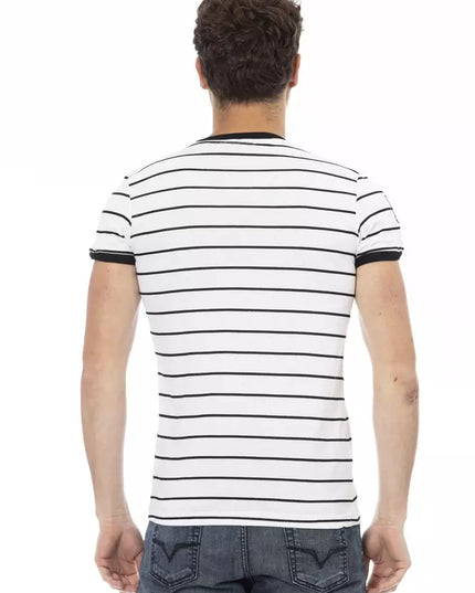 Trussardi Action White Cotton Men T-Shirt