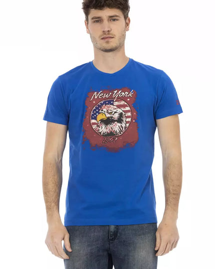Trussardi Action Blue Cotton Men's T-Shirt