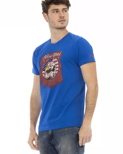 Trussardi Action Blue Cotton Men's T-Shirt