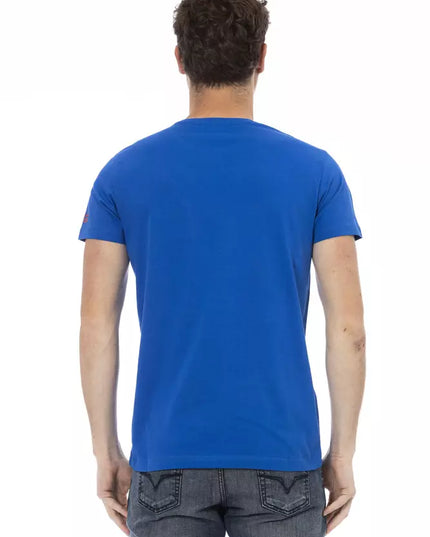 Trussardi Action Blue Cotton Men's T-Shirt