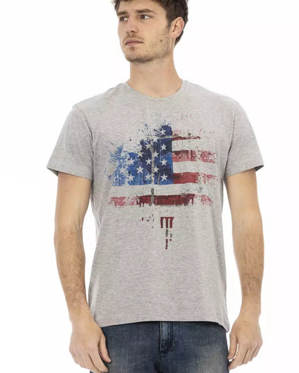 Trussardi Action Gray Cotton Men's T-Shirt