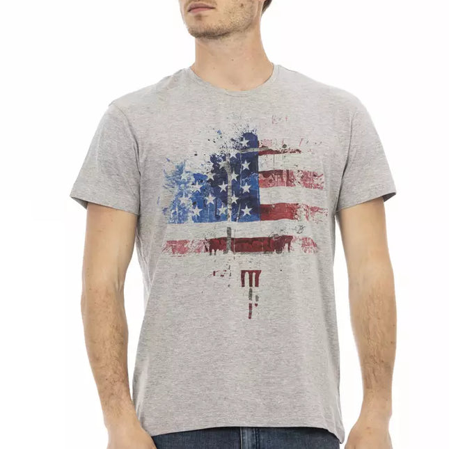 Trussardi Action Gray Cotton Men's T-Shirt