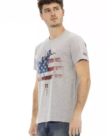 Trussardi Action Gray Cotton Men's T-Shirt