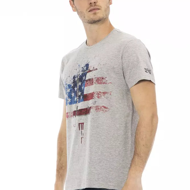Trussardi Action Gray Cotton Men's T-Shirt