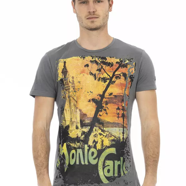 Trussardi Action Gray Cotton Men's T-Shirt