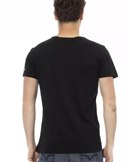 Trussardi Action Black Cotton Men T-Shirt