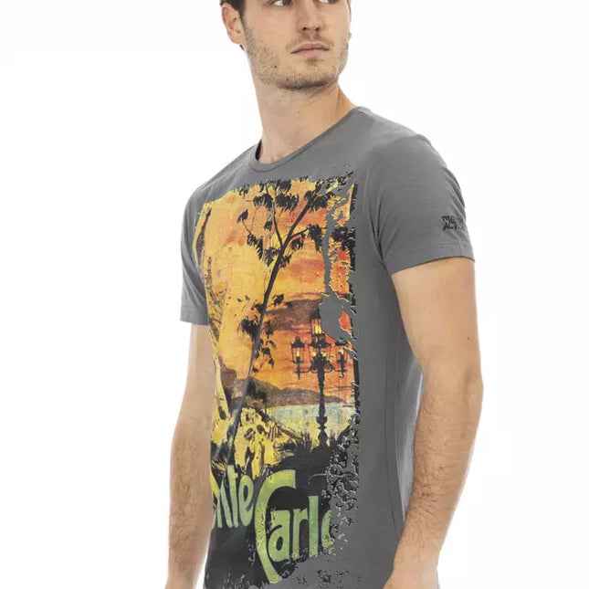 Trussardi Action Gray Cotton Men's T-Shirt