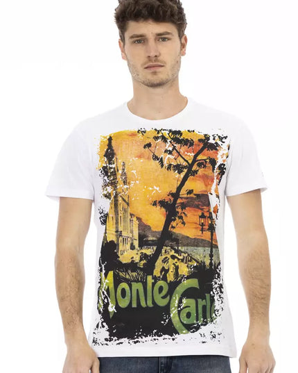 Trussardi Action White Cotton Men T-Shirt