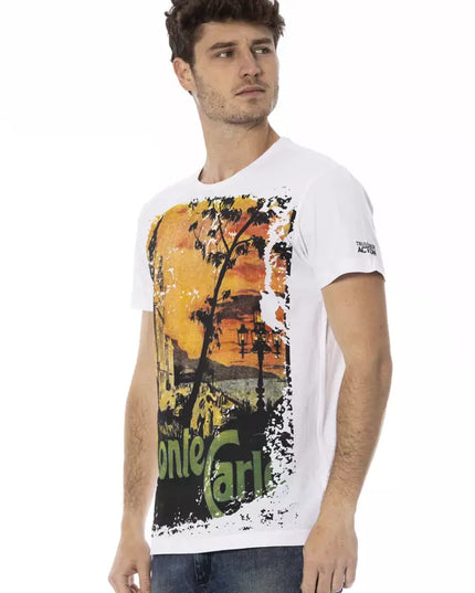 Trussardi Action White Cotton Men T-Shirt