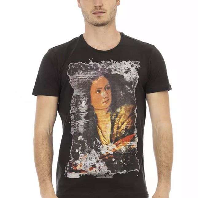 Trussardi Action Black Cotton Men's T-Shirt