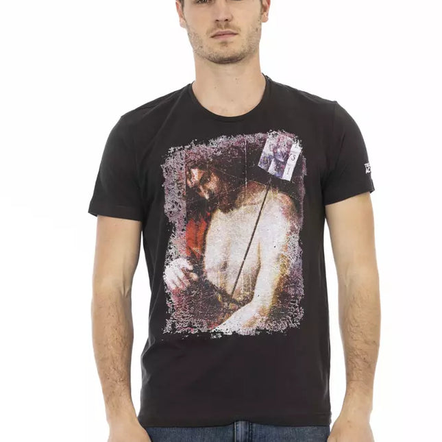 Trussardi Action Black Cotton Men's T-Shirt