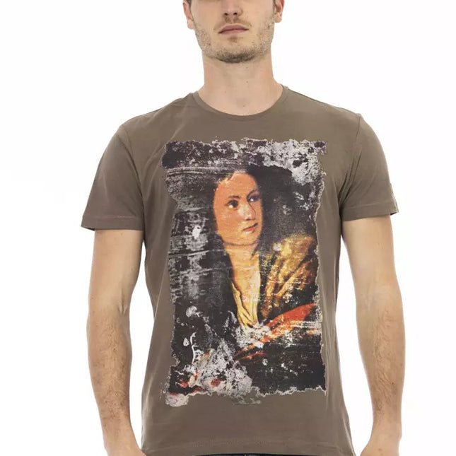 Trussardi Action Brown Cotton Men's T-Shirt