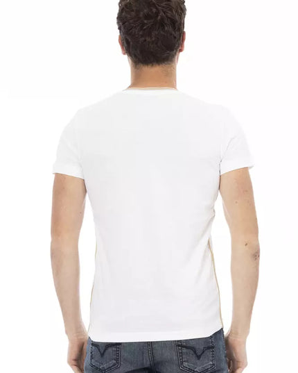 Trussardi Action White Cotton Men T-Shirt