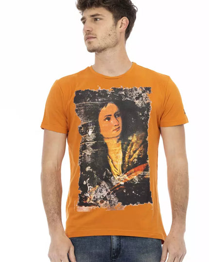 Trussardi Action Orange Cotton Men's T-Shirt