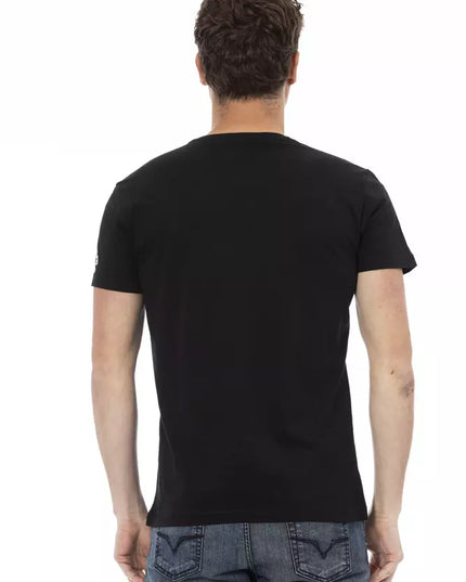 Trussardi Action Black Cotton Men's T-Shirt