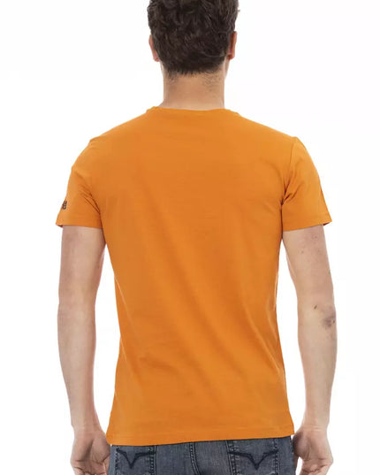 Trussardi Action Orange Cotton Men's T-Shirt