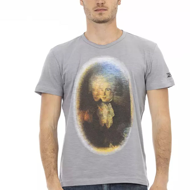 Trussardi Action Gray Cotton Men's T-Shirt