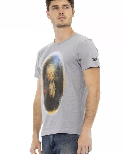 Trussardi Action Gray Cotton Men's T-Shirt