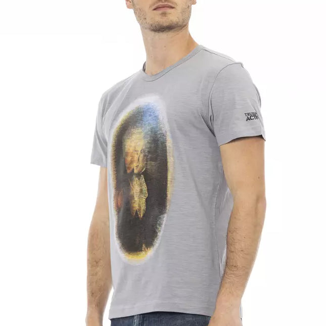 Trussardi Action Gray Cotton Men's T-Shirt