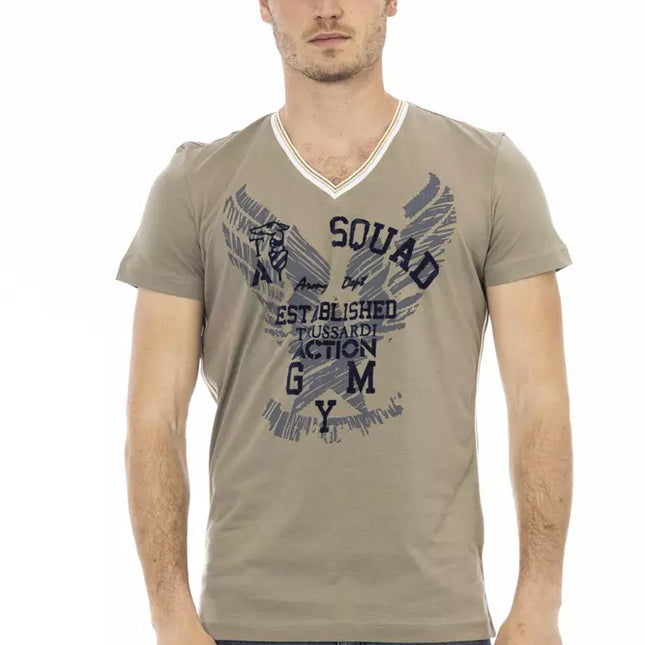 Trussardi Action Green Cotton Men's T-Shirt
