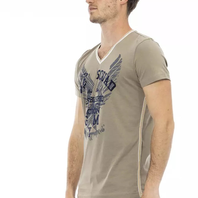 Trussardi Action Green Cotton Men's T-Shirt