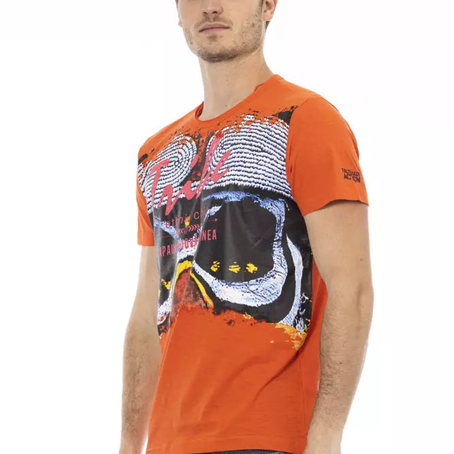 Trussardi Action Orange Cotton Men's T-Shirt