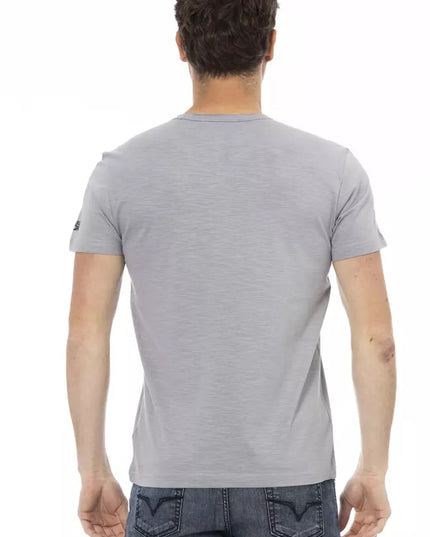Trussardi Action Gray Cotton Men's T-Shirt