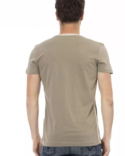 Trussardi Action Green Cotton Men T-Shirt